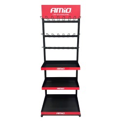 Ekspozytor z półkami i hakami AMIO-04803 Ekspozytor z półkami i hakami AMIO-04803