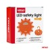 Lampa ostrzegawcza awaryjna z funkcją latarki 3xAAA IP65 12SMD + 3SMD światło pomarańczowe AMIO-04828