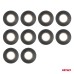 Taśmy izolacyjne PVC zestaw 10szt. czarne 19mm x 20m x 0.13mm AMIO-04844