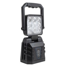 Lampa robocza przenośna biała z funkcją lampy ostrzegawczej 15W (BATT) AMIO-04865