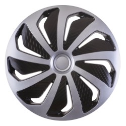 Kołpak samochodowy czarno srebrny Wind 14" cali