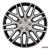 Kołpaki samochodowe 4szt. komplet Dakar czarno srebrne 17" cali COLOR BOX