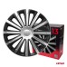 Kołpaki samochodowe 4szt. komplet Trend czarno srebrne 13" cali COLOR BOX