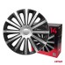 Kołpaki samochodowe 4szt. komplet Trend czarno srebrne 14" cali COLOR BOX