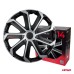 Kołpaki samochodowe 4szt. komplet EVO czarno srebrne 14" cali COLOR BOX