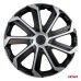 Kołpaki samochodowe 4szt. komplet EVO czarno srebrne 15" cali COLOR BOX