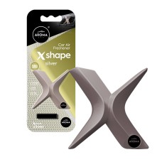 Odświeżacz powietrza AROMA CAR X Shape Silver