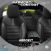 Komplet pokrowców na fotele samochodowe OTOM LIMITED 102 BLACK/GREY 3-ZIP