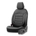 Komplet pokrowców na fotele samochodowe OTOM INSPIRE 3501 BLACK ECO-LEATHER 3-ZIP