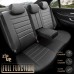 Komplet pokrowców na fotele samochodowe OTOM INSPIRE 3501 BLACK ECO-LEATHER 3-ZIP