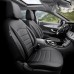 Komplet pokrowców na fotele samochodowe OTOM INSPIRE 3501 BLACK ECO-LEATHER 3-ZIP