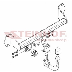Hak holowniczy wypinany BMW F20 F21 (Steinhof-B-073)