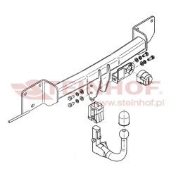 Hak holowniczy wypinany BMW E81E82 E87 E90 E91 (Steinhof-B-046)