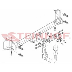 Hak holowniczy wypinany BMW F07 (Steinhof-B-075)