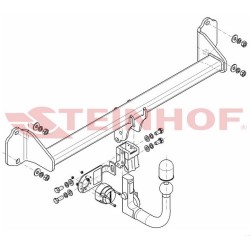 Hak holowniczy wypinany BMW F45 F46 F48 (Steinhof-B-081)