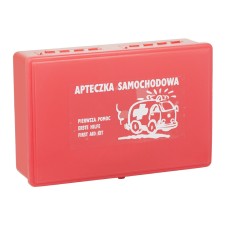Apteczka samochodowa duża w plastikowym pudełku Apteczka samochodowa duża w plastikowym pudełku