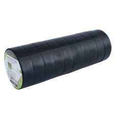 Taśmy izolacyjne PVC 0,13 mm x 15 mmx 5 m, czarne, 10 szt.