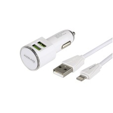 Ładowarka 12/24V 2x USB 3.4A + kabel USB > Lightning