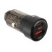 WAYME Ładowarka 12/24V, USB 30W + USB-C PD 45W, przezroczysta czarna