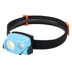 Lampa czołowa 3W COB LED 400 lm + 2W SMD LED 200 lm, akumulatorowa Lampa czołowa 3W COB LED 400 lm + 2W SMD LED 200 lm, akumulatorowa