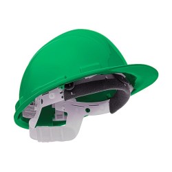 Kask ochronny HDPE, regulowany 53-63 cm, zielony