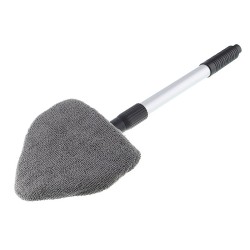 Myjka do szyb z mikrofibry, trójkątna, uchwyt aluminiowy teleskopowy 38 - 52 cm