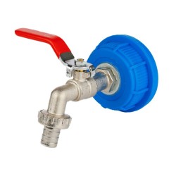 Nakrętka 51 mm z kranem czerwonym 1/2"