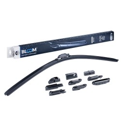 Pióro wycieraczki BLOOM M10 650 mm / 26"bezszkieletowe, 10 adapterów