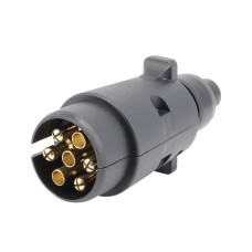 Wtyczka gniazda przyczepy 7 PIN, plastikowa, luz