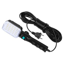 Lampa warsztatowa 25 LED z magnesem i hakiem, zasilanie 230V Lampa warsztatowa 25 LED z magnesem i hakiem, zasilanie 230V