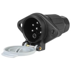 Gniazdo przyczepy 7 PIN, 24V, typ S, plastikowe