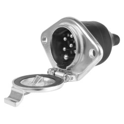 Gniazdo przyczepy 7 PIN, 24V, typ N, aluminiowe