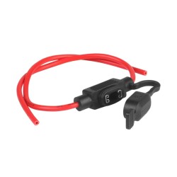 Oprawa bezpiecznika MINI NISKI PROFIL, hermetyczna, przewód 30cm, 1.8mm kw