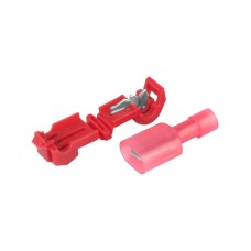 Szybkozłączki rozgałęźne typ-T, czerwone 0.5-1.5mm kw, 22-18 AWG, 15A max, 5 szt.