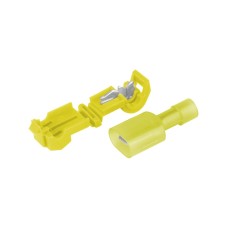 Szybkozłączki rozgałęźne typ-T, żółte, 4.0-6.0mm kw, 12-10 AWG, 15A max, 5 szt.