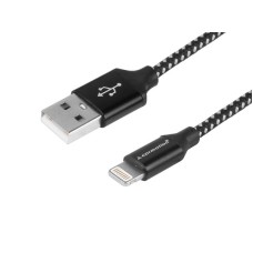 Kabel do ładowania i synchronizacji, 300 cm, w oplocie z mikrofibry, USB > Lightning