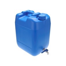 Pojemnik na wodę 20L z metalowym zaworem niebieski