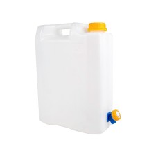 Pojemnik na wodę 10L z plastikowym zaworem, atest dla wody pitnej