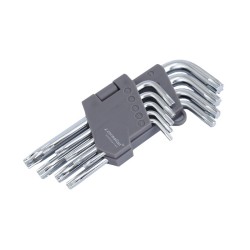 Klucze trzpieniowe 130 mm do śrub TORX, T10-T50, 9 szt.