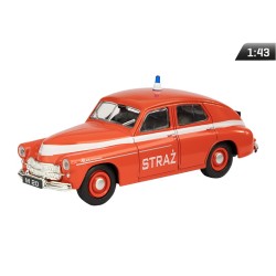 Model 1:43 Warszawa M-20 Straż, czerwony
