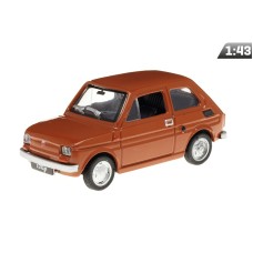 Model 1:43, FIAT 126P PRL, brązowy