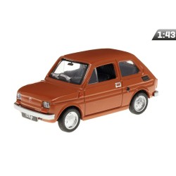 Model 1:43, FIAT 126P PRL, brązowy