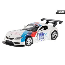 Model 1:38 BMW Z4 GT3, biało niebieski