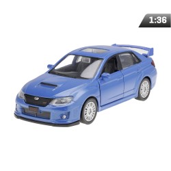 Model 1:36 RMZ Subaru WRX STI 2010, niebieski