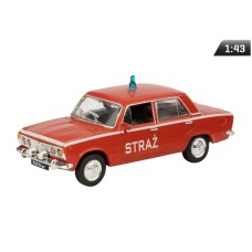 Model 1:43, Fiat 125p Straż, czerwony