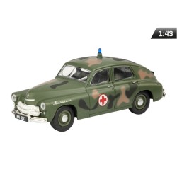 Model 1:43, Warszawa Wojskowa Sanitarka, zielony