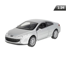 Model 1:34, Peugeot Coupe 407, srebrny Model 1:34, Peugeot Coupe 407, srebrny