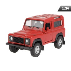 Model 1:34, Land Rover Defender, czerwony Model 1:34, Land Rover Defender, czerwony