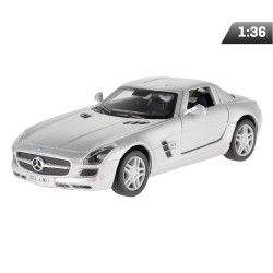 Model 1:36, Mercedes-Benz SLS AMG, srebrny