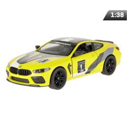 Model 1:38, BMW M8 Competition Coupe, żółty